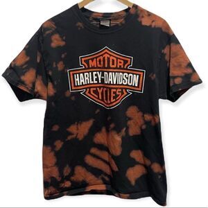 Harley Davidson bleached tee y2k rare men’s size large B50
